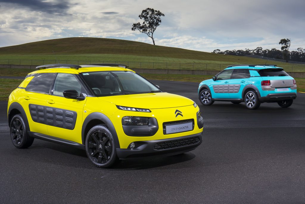 EAGERLY AWAITED: Citroen Cactus will come in 23,184 different colour and equipment combinations before they arrive in Australia in early 2016. EAGERLY AWAITED: Citroen Cactus will come in 23,184 different colour and equipment combinations before they arrive in Australia in early 2016.